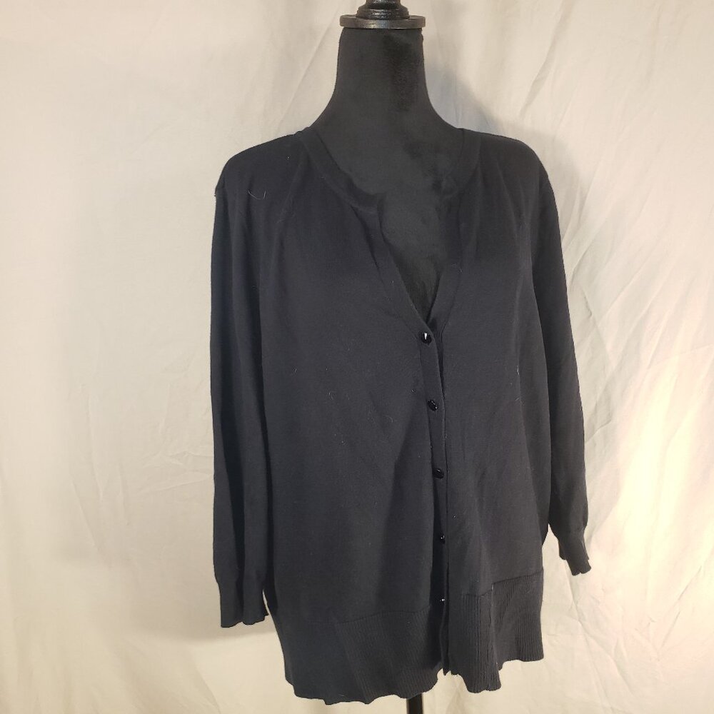 Sofia by Sofia Vergara Black Cardigan Size XL
